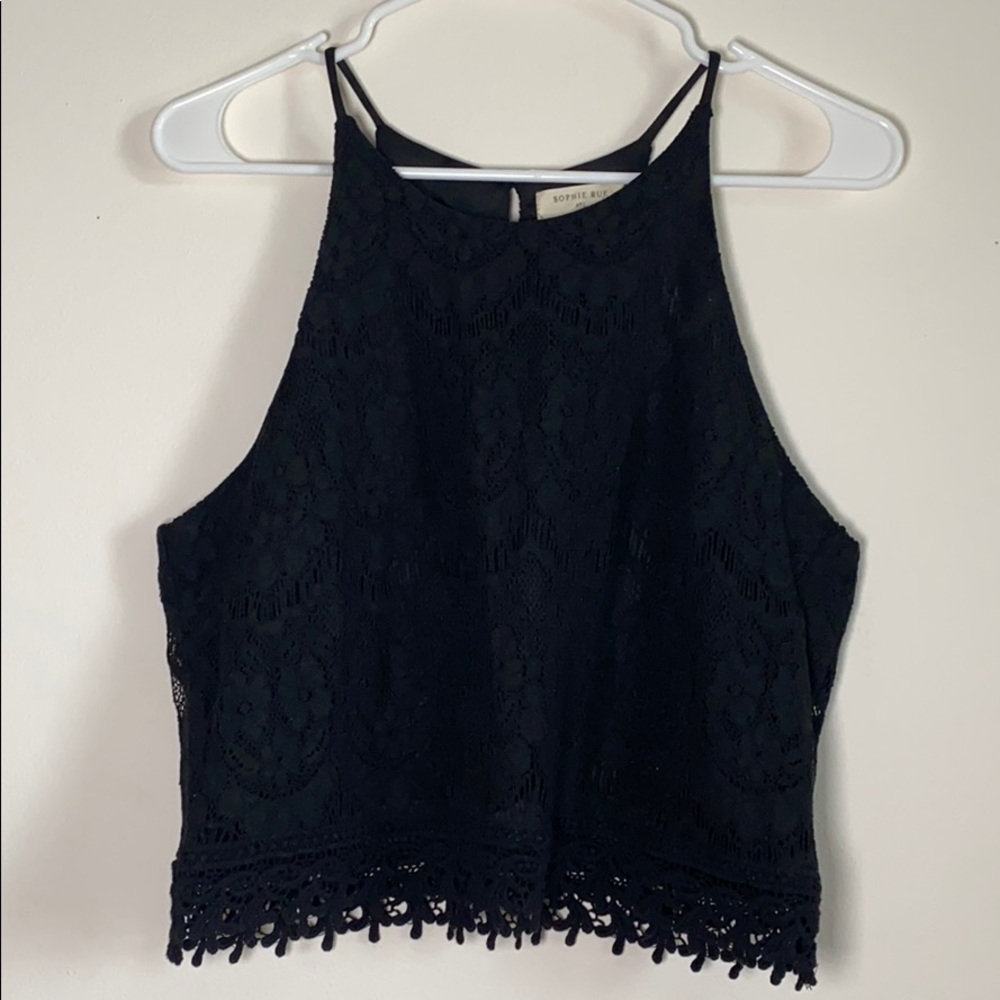 Black lace top